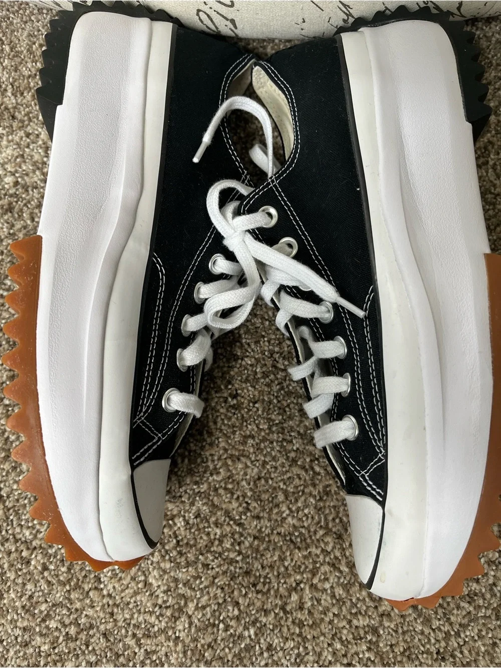 Converse Black Run Star Hike Low Top Sneakers Size 11B Never Worn - Picture 6 of 11
